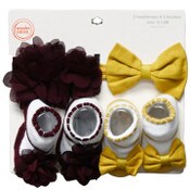 Wholesale - Wonder Nation 2 HEADWRAPS AND TWO PAIR BOOTIES C/P 36, UPC: 027467493589